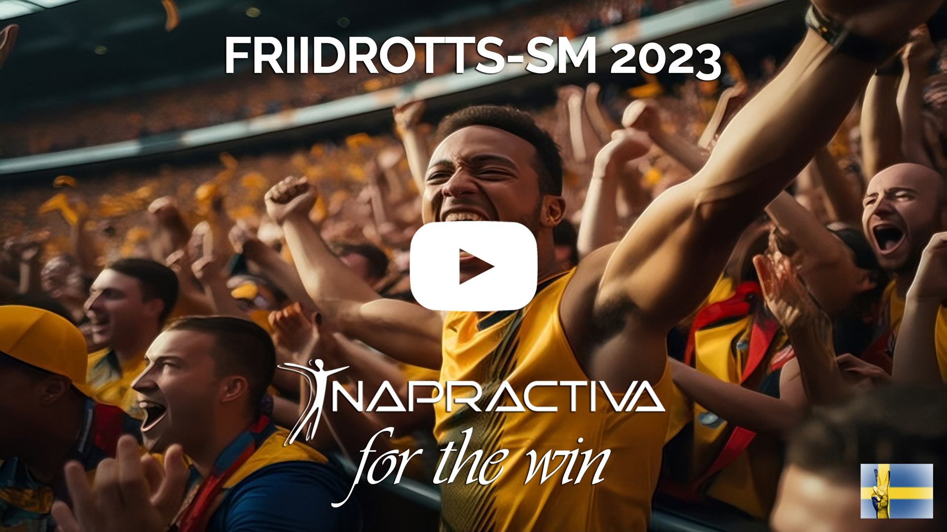 Se vår Julian och Napractiva vinna 100m sprint på Friidrotts-SM 2023 - Play